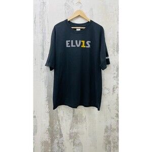 ELVIS T-Shirt Mens XL Elvis Harrahs Elvis Y2K TShirt Black XL Mens Elvis Concert